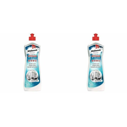 WellWeek Чистящий гель для сантехники Антиналет, 600 мл, 2 шт