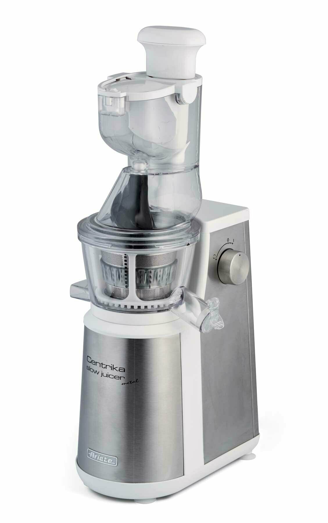 Шнековая соковыжималка Ariete 177 Centrika Slow Juicer, серебристый