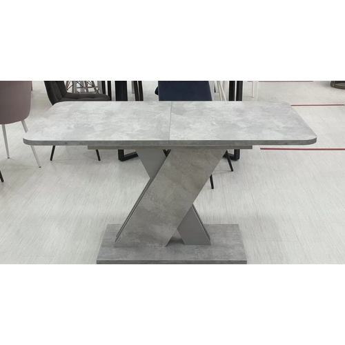 Стол кухонный обеденный раздвижной Флоренция Серый 136х85х75