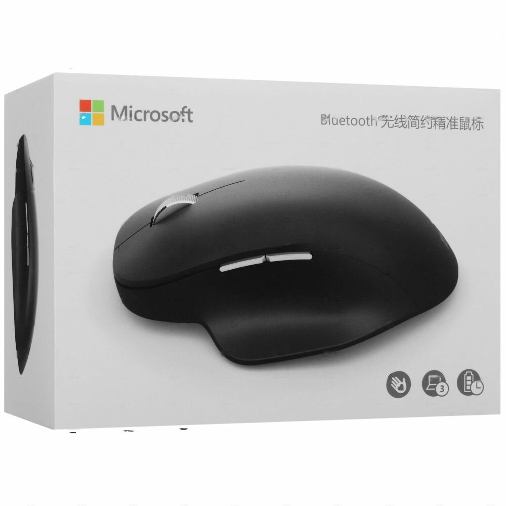 Мышь беспроводная Microsoft Bluetooth Ergonomic Mouse, Bluetooth, Белый (Ледниковый) 222-00027 - фото №11