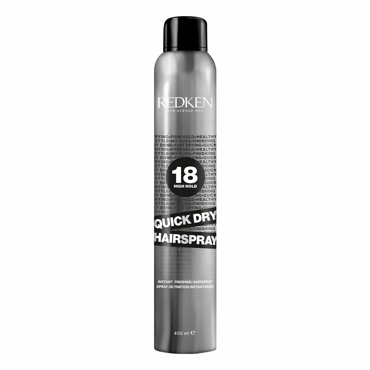 Redken Quick Dry Hairspray 18 - Спрей мгновенной фиксации для завершения укладки волос 400 мл