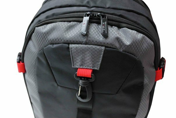 KREZ BP06 multifunctional backpack  classic 156 grey nylon
