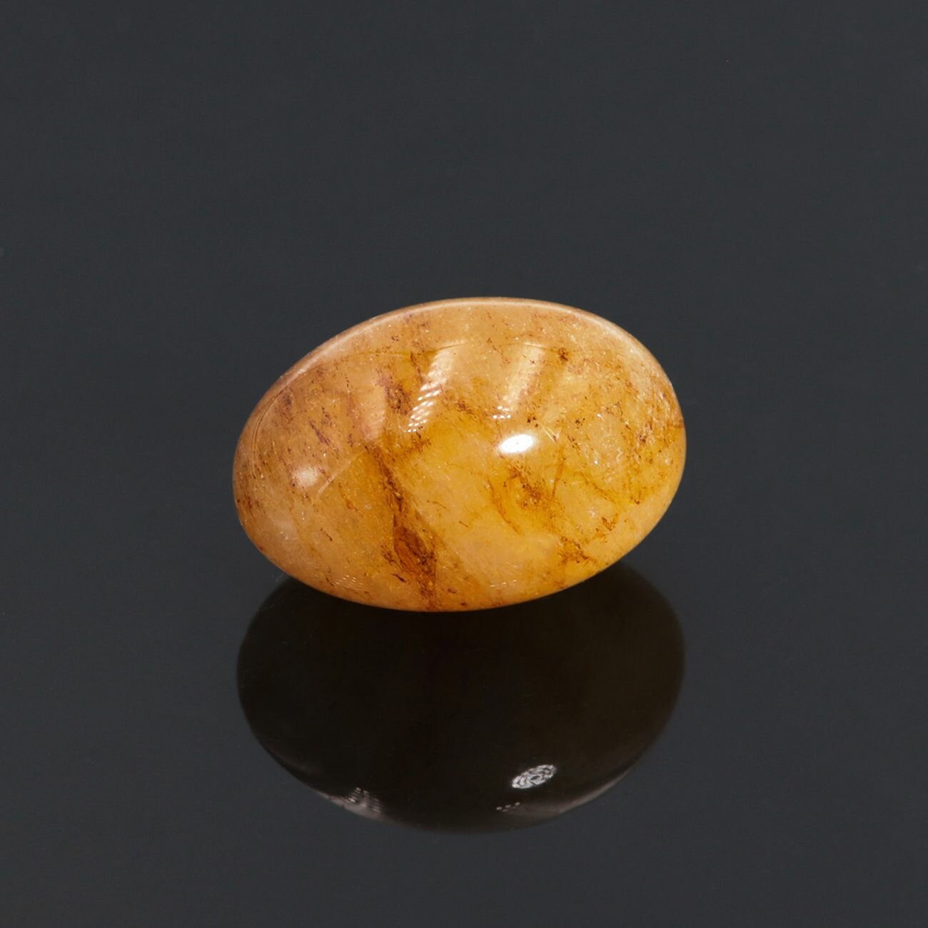 Камень натуральный "Желтый Кварц" (Цитрин), галтовка (15-20 г, 21-26 мм)