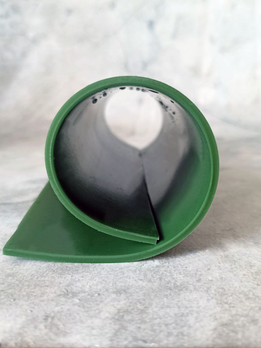 Термостойкая силиконовая пластина для изготовления прокладок 200*200мм, толщина 2,5 мм (цвет зеленый)