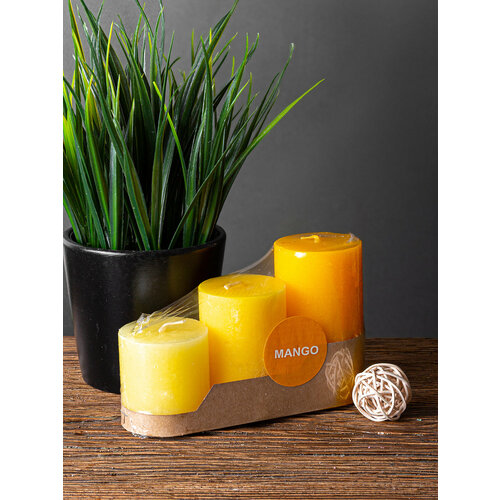 Набор из 3-х столбиков 48*50/70/90 аромат Манго