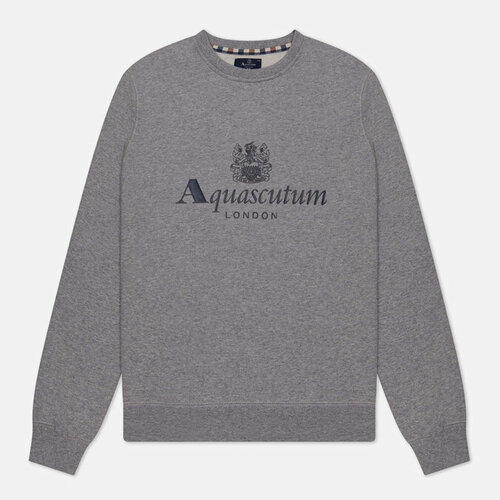 Толстовка Aquascutum, силуэт прямой, размер xl, серый