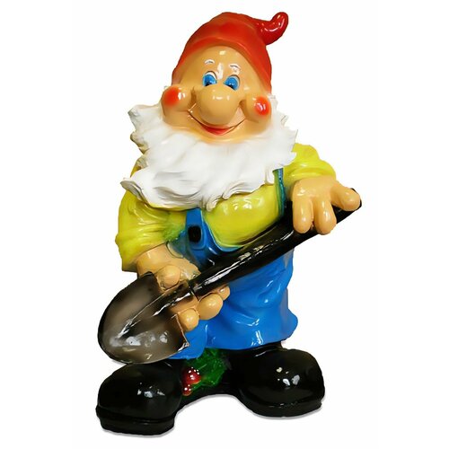 Фигура садовая Гном с лопатой 41х26см арт.44/М-Д