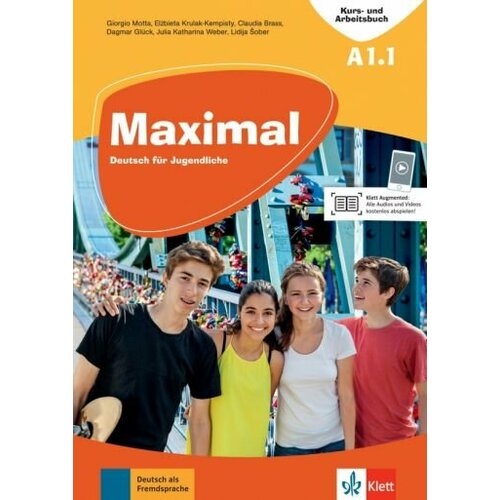 Motta, Gluck - Maximal. A1.1. Deutsch fur Jugendliche. Kurs- und Arbeitsbuch mit Audios und Videos