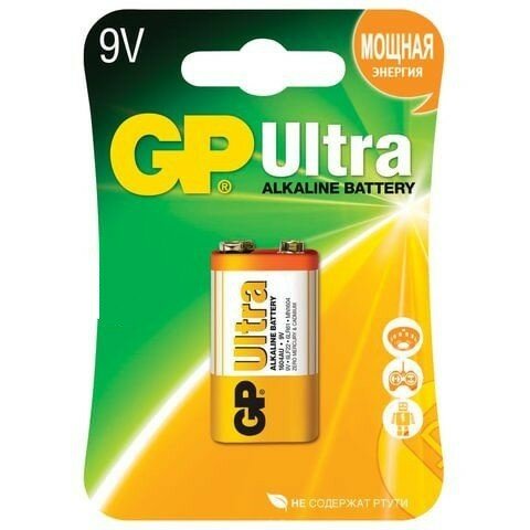 Батарейка крона GP ULTRA 1604A-CR1 6LR61 Крона BL1