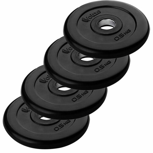 фото Набор дисков обрезиненных voitto 0,5 кг (4 шт), d 31