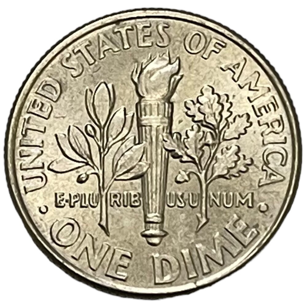 США 10 центов (1 дайм) 2012 г. (Dime, Рузвельт) (P)