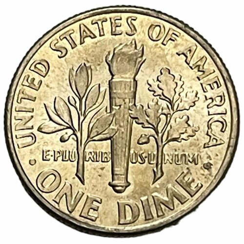 США 10 центов (1 дайм) 1968 г. (Dime, Рузвельт) (D)