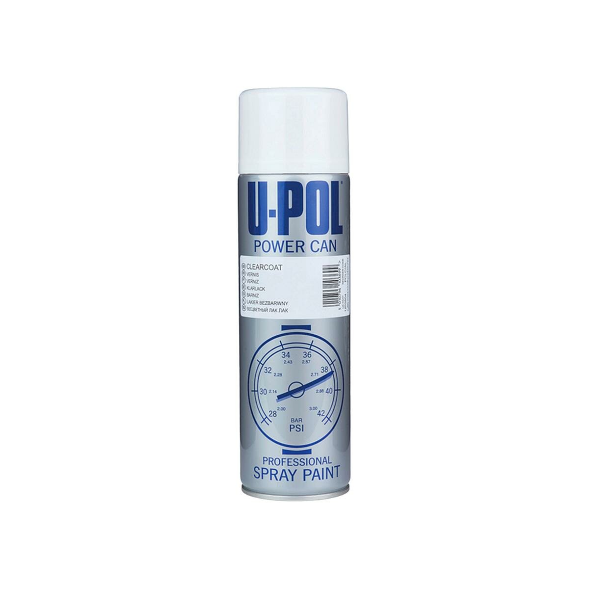 Лак с высоким глянцем U-POL Power Can Clearcoat PCLC/AL аэрозоль 500 мл.