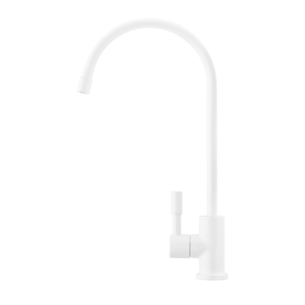 Кран для чистой питьевой воды Барьер белый матовый