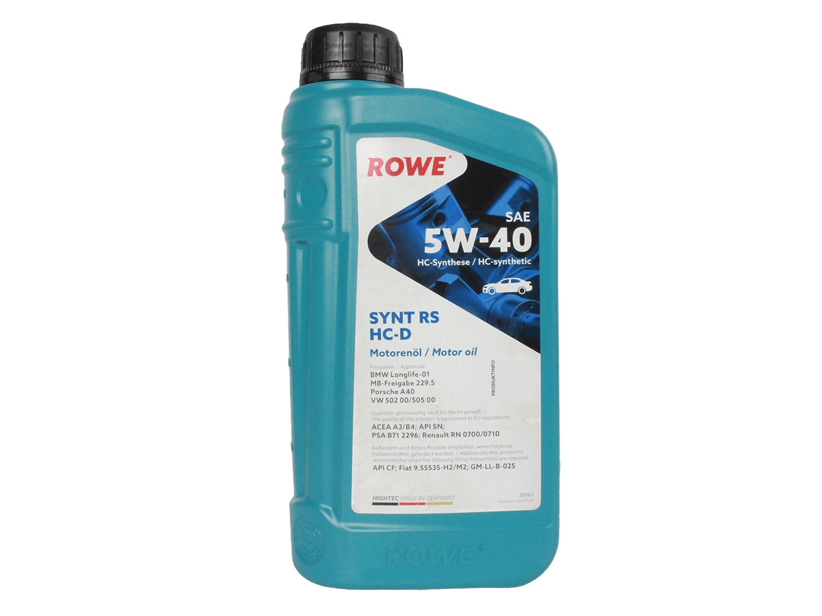 Масло моторное ROWE SYNT RS HC-D 5W40 1л