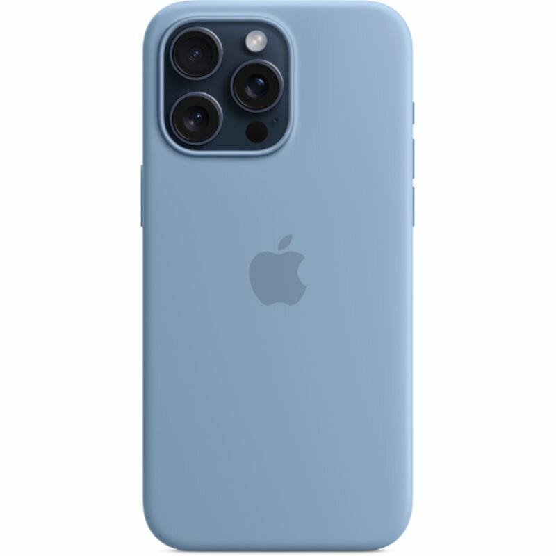 Клип-кейс Apple Silicone Case with MagSafe для iPhone 15 Pro Max Winter Blue