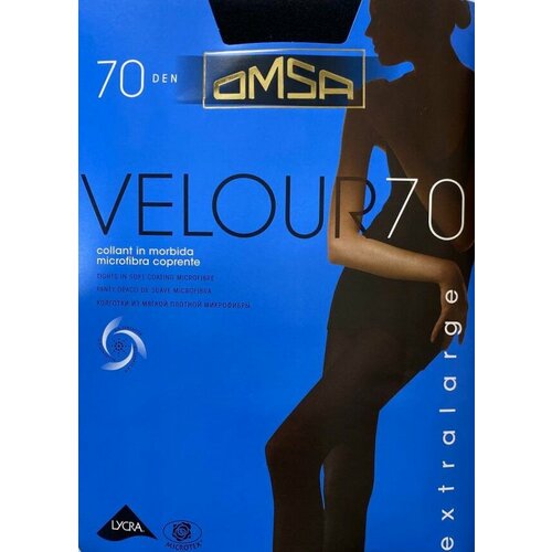 колготки omsa velour 120 den размер 2 черный Колготки Omsa Velour, 70 den, 2 шт., размер 5, черный