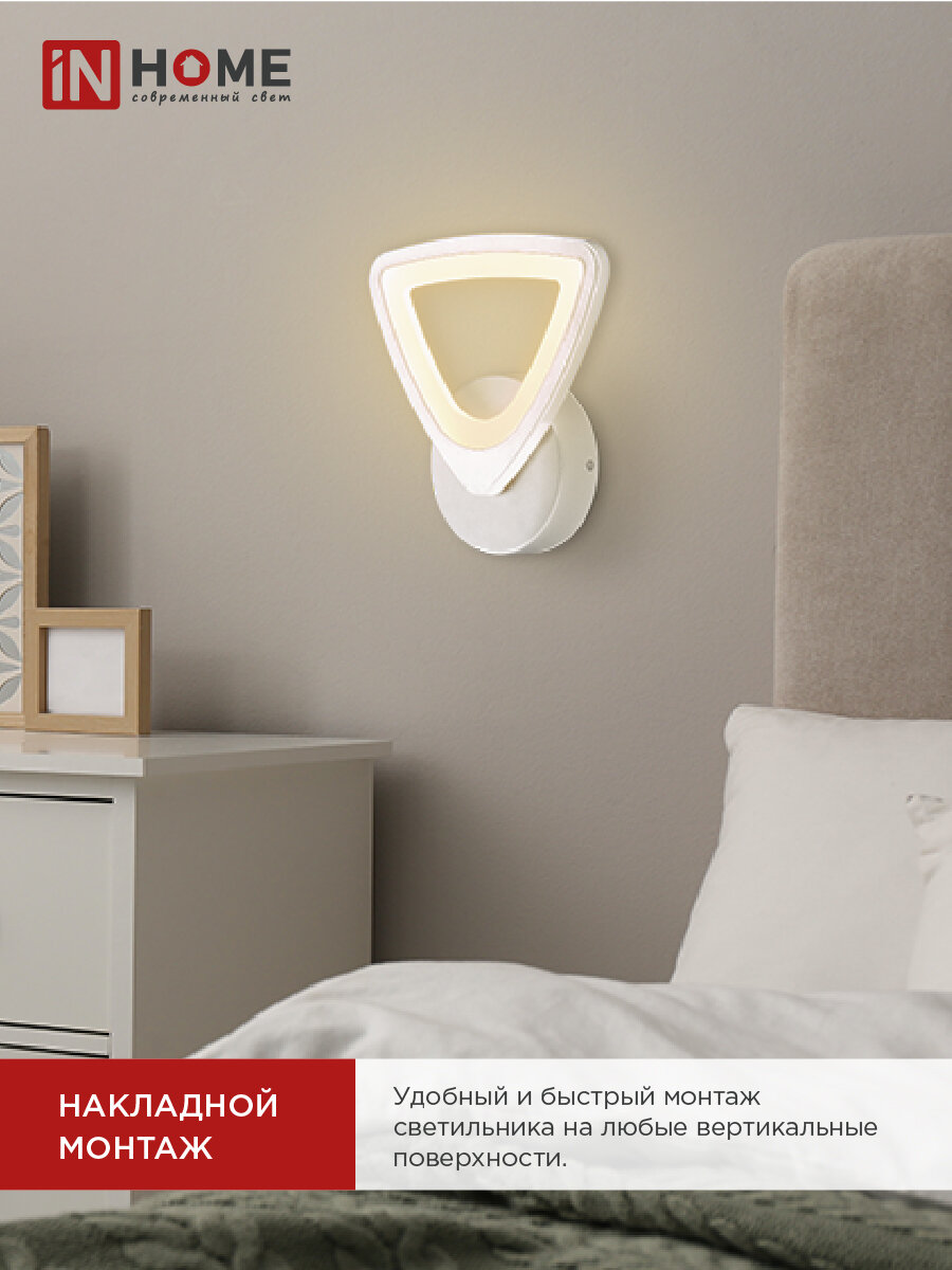 фото Светильник светодиодный ELEGANT SANSAR-W 15Вт 230В 3000-6500K 1050Лм STEP COLOR белый IN HOME