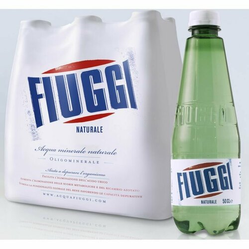 Вода минеральная Fiuggi (Фьюджи) 6 шт. по 0,5л, негазированная, пэт