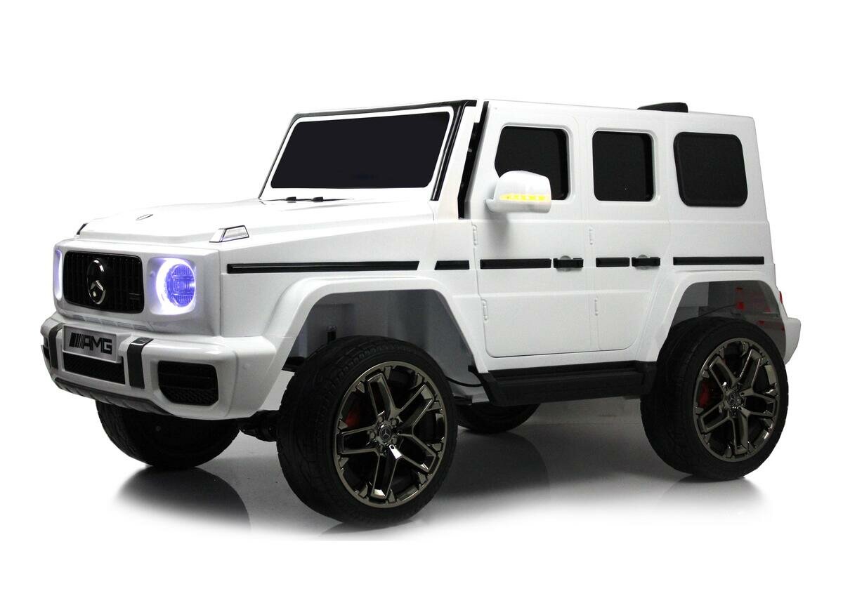 Детский электромобиль Mercedes-AMG G63 (G111GG) белый (RiverToys)