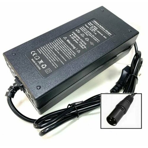 фото Быстрое зарядное устройство (fast charger) 60v 3a с разъемом xlr-18мм для электровелосипеда колхозник huachi, minako roobax