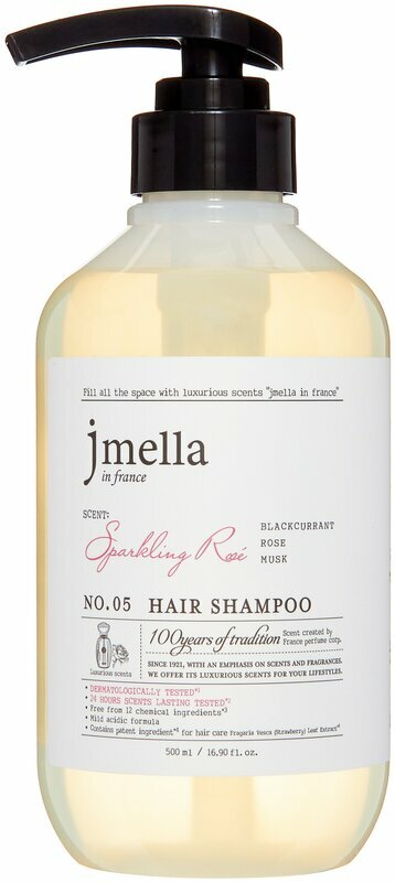 JMELLA IN FRANCE SPARKLING ROSE HAIR SHAMPOO Шампунь для волос "Чёрная смородина, роза, мускус"