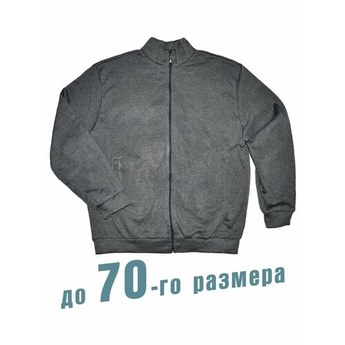 фото Толстовка rextex, размер 66, серый