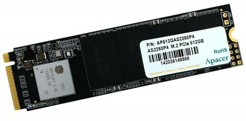 Твердотельный накопитель Apacer SSD AS2280P4U 512Gb M.2 PCIe Gen3x4, R3500/W2300 Mb/s, MTBF 1.8M, 3D NAND, NVMe, Retail (AP512GAS2280P4U-1) (AP512GAS2280P4U-1) - фото №17