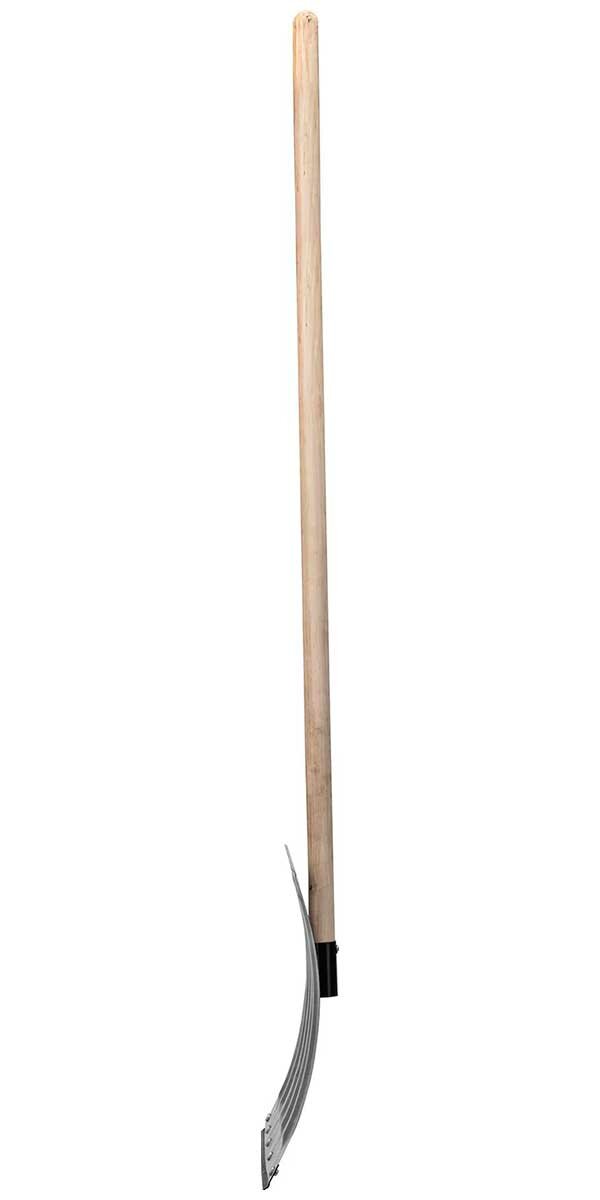 Лопата для уборки снега СИБРТЕХ стальная оцинкованная 420х370х1370 деревянный черенок 61680