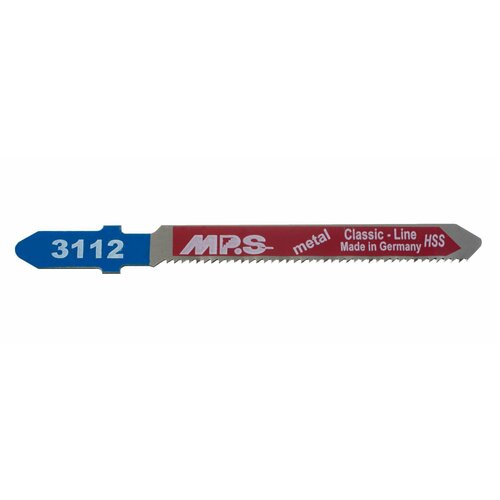 Пилка для лобзика по тонколистовым металлам MP.S 3112, 50/75*1.2 мм, фигурный чистый рез (5 шт.)