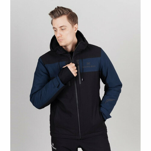 фото Куртка nordski, размер m, черный, синий