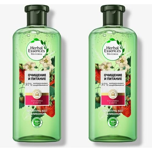 Herbal Essences шампунь, белая клубника и сладкая мята, 250 мл, 2 уп