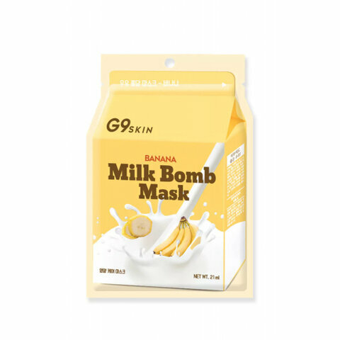 Маска тканевая для лица G9SKIN MILK BOMB MASK-Banana, 25 мл