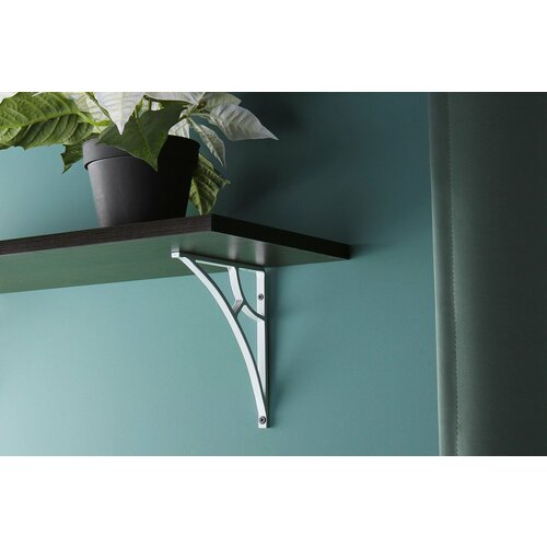 Полка декоративная Larvij ЛДСП Дуб венге 600х250х16 мм 1120₽