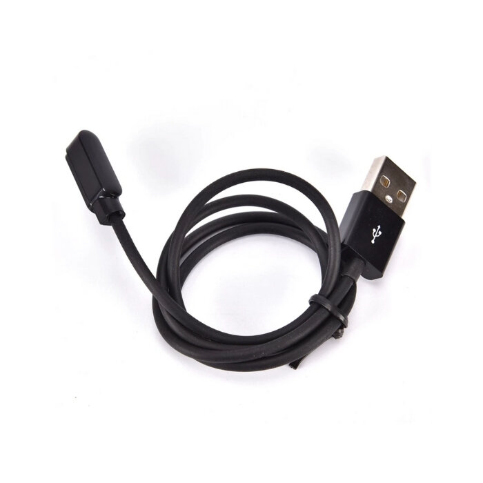 фото Магнитная зарядка кабель 2 pin 7,62 мм для умных смарт часов Smart Watch KingWear LEMFO (Черный)