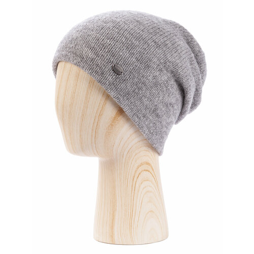Шапка бини LABBRA, размер 57, серый шапка бини labbra демисезон зима шерсть вязаная утепленная размер 57 серый черный