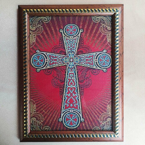 Икона в рамке Корсунский крест, гобелен
