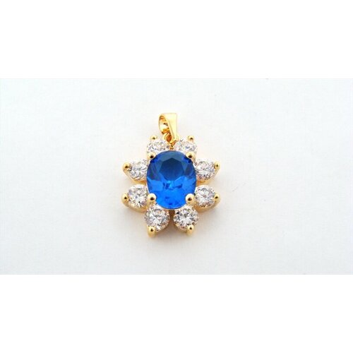 фото Кулон с голубым фианитом "овал" lotus jewelry