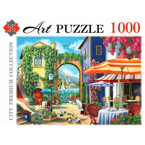 пазл 1000 эл пикник у воды ф1000 2701 9685657 Пазл Artpuzzle 1000 деталей: Солнечный город у моря