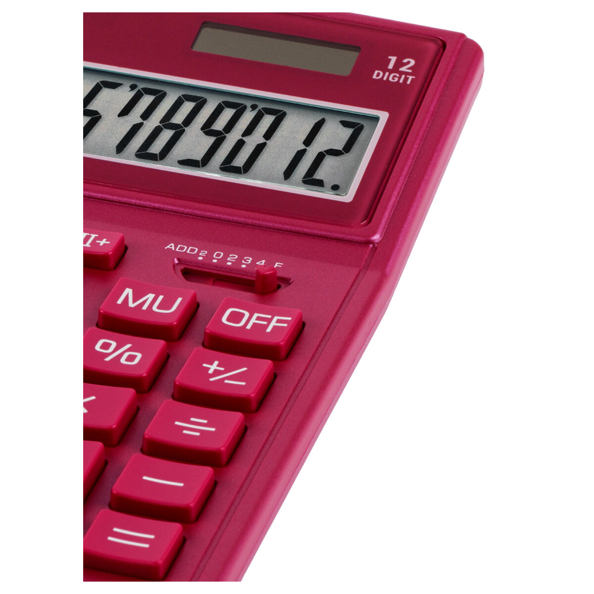 Калькулятор настольный Eleven SDC-444X-PK 12 разрядов двойное питание 155*204*33мм розовый