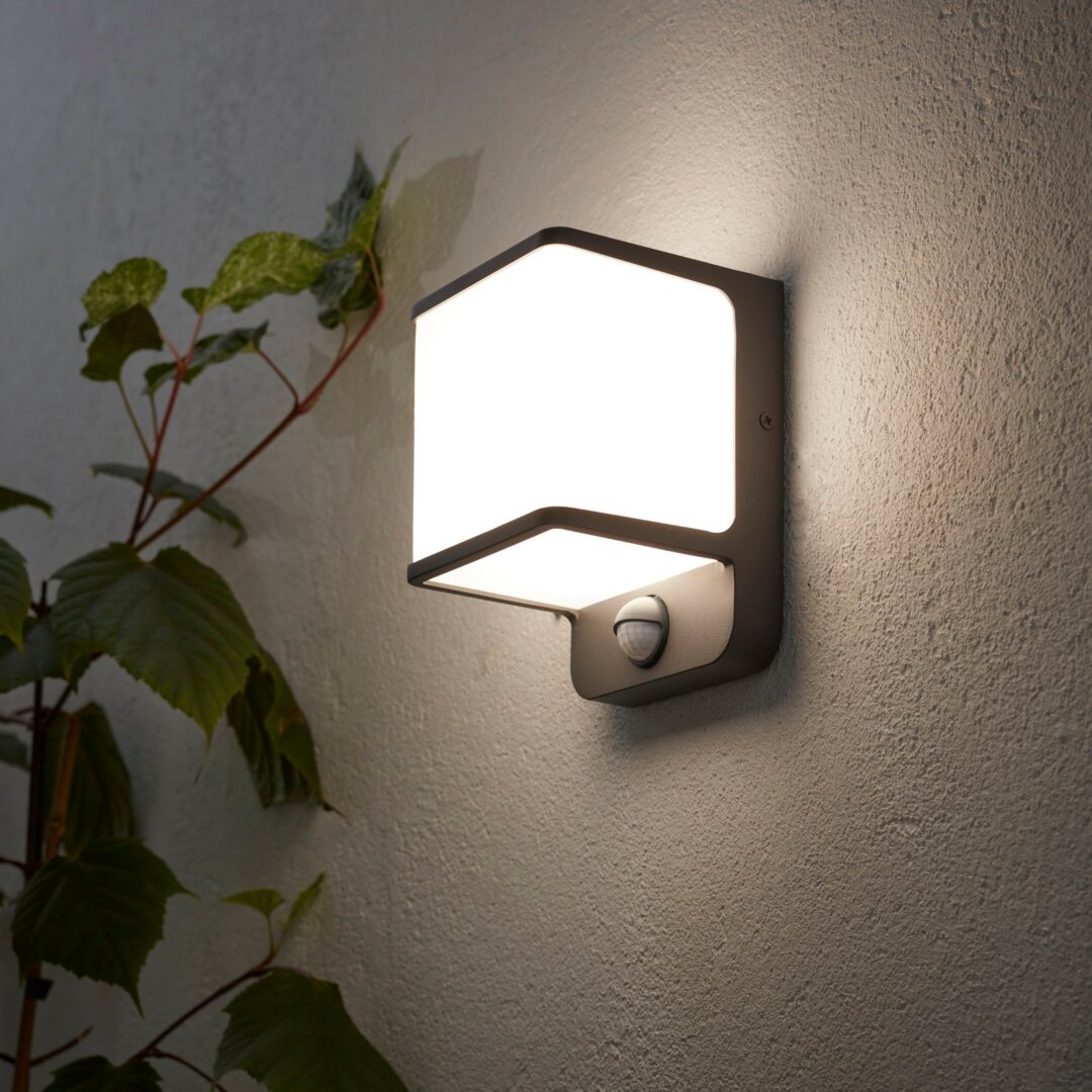 фото Светильник светодиодный Inspire «Telin» 88 Вт IP54 с датчиком движения цвет серый накладной