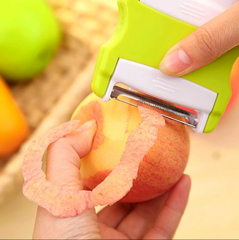 Овощечистки Xiaomi Овощечистка двойная, цвет черно-белый / Шинковка / Пиллер для овощей и фруктов