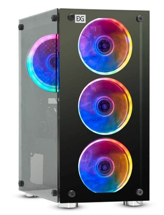 Корпус ExeGate Mistery X2 MiniTower без Б/П MicroATX Цвет черный