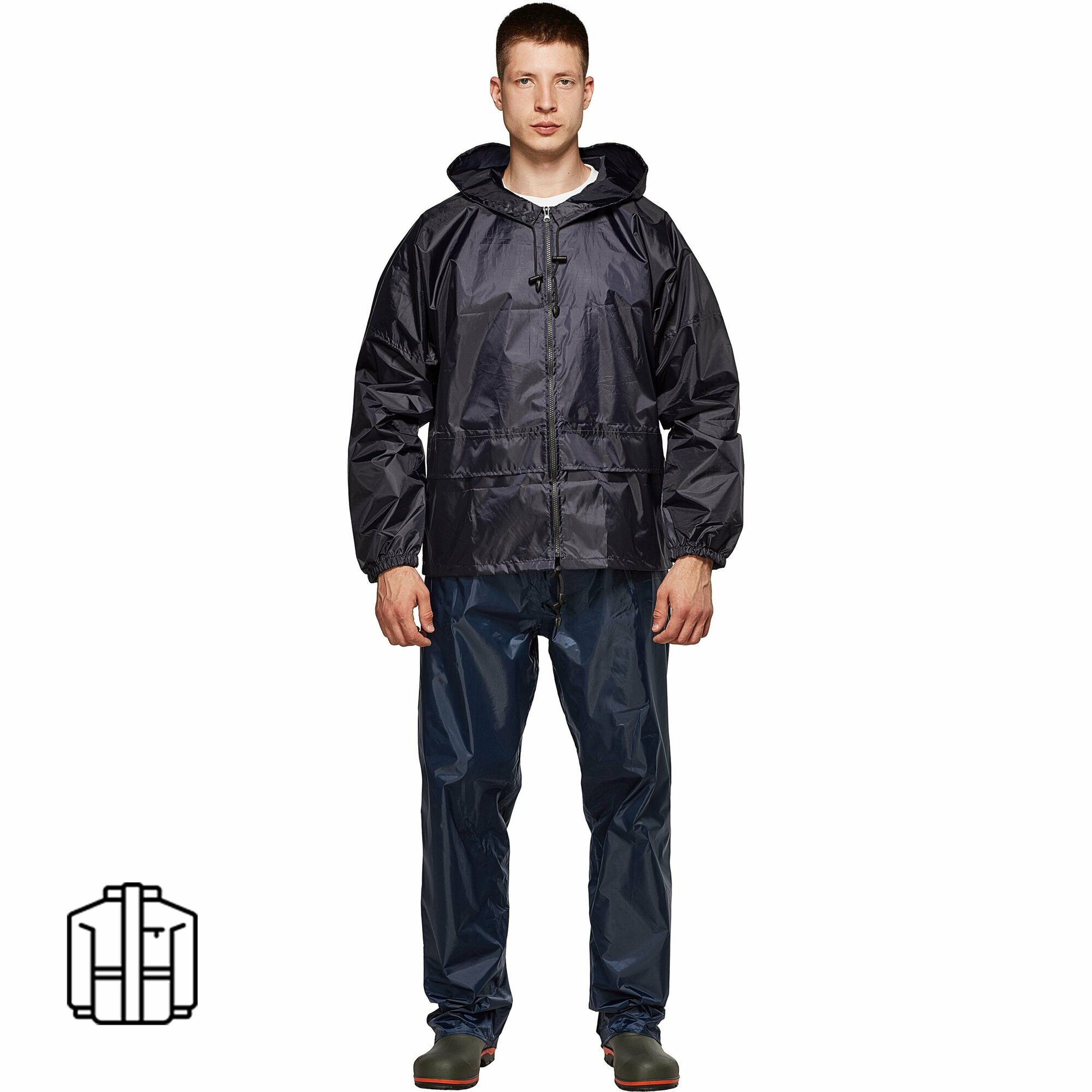 фото Куртка-ветровка Лидер т. синяя L (52-54)