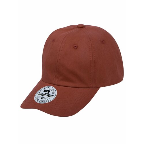 фото Бейсболка street caps бейсболка классическая / street caps / 305-6-1-001 мягкая хлопковая кепка с низким профилем, размер one size, бордовый