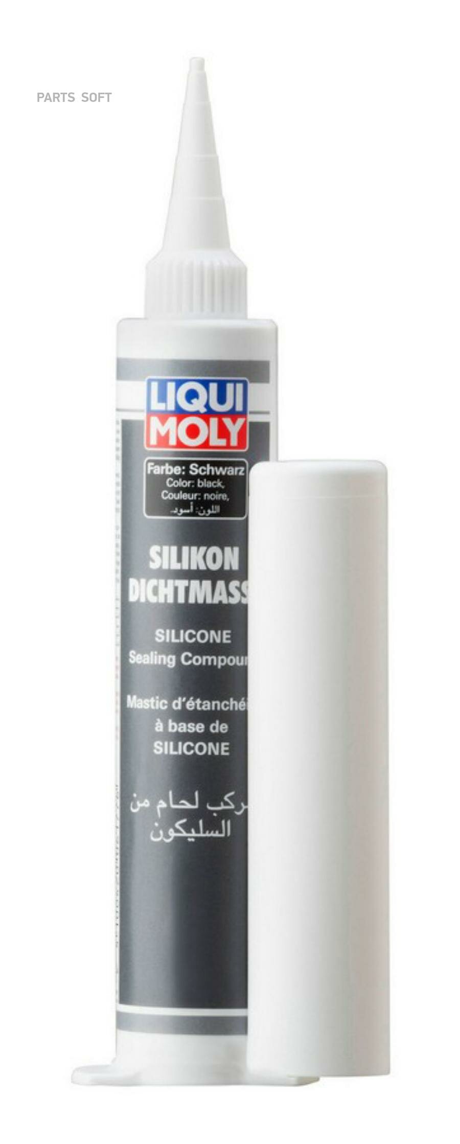 фото Герметик 80мл - Силиконовый герметик (черный) Silicon-Dichtmasse schwarz LIQUI MOLY 6177 | цена за 1 шт