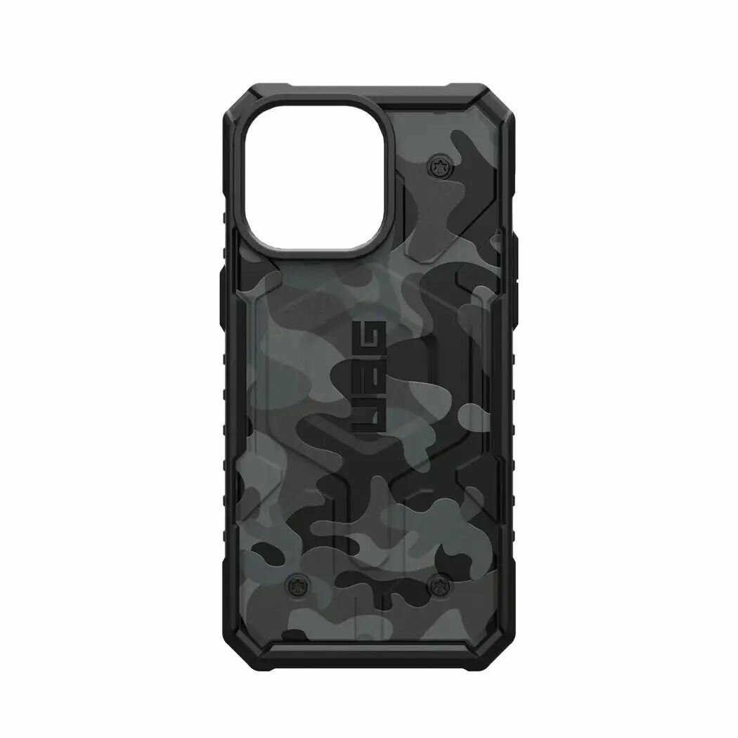 Чехол UAG Pathfinder SE Series c MAGSAFE для iPhone 15 Pro 6.1" Полуночный Камуфляж (Midnight Camo)