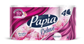 Туалетная бумага PAPIA DELUXE Парадизо Фиори 4 слоя 8 рулонов