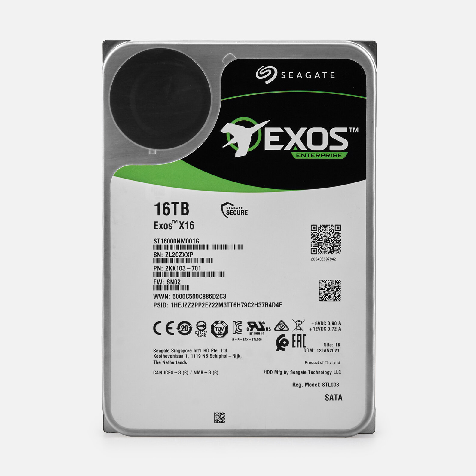 16 ТБ внутренний 3,5" жесткий диск Seagate Exos X16 ST16000NM001G