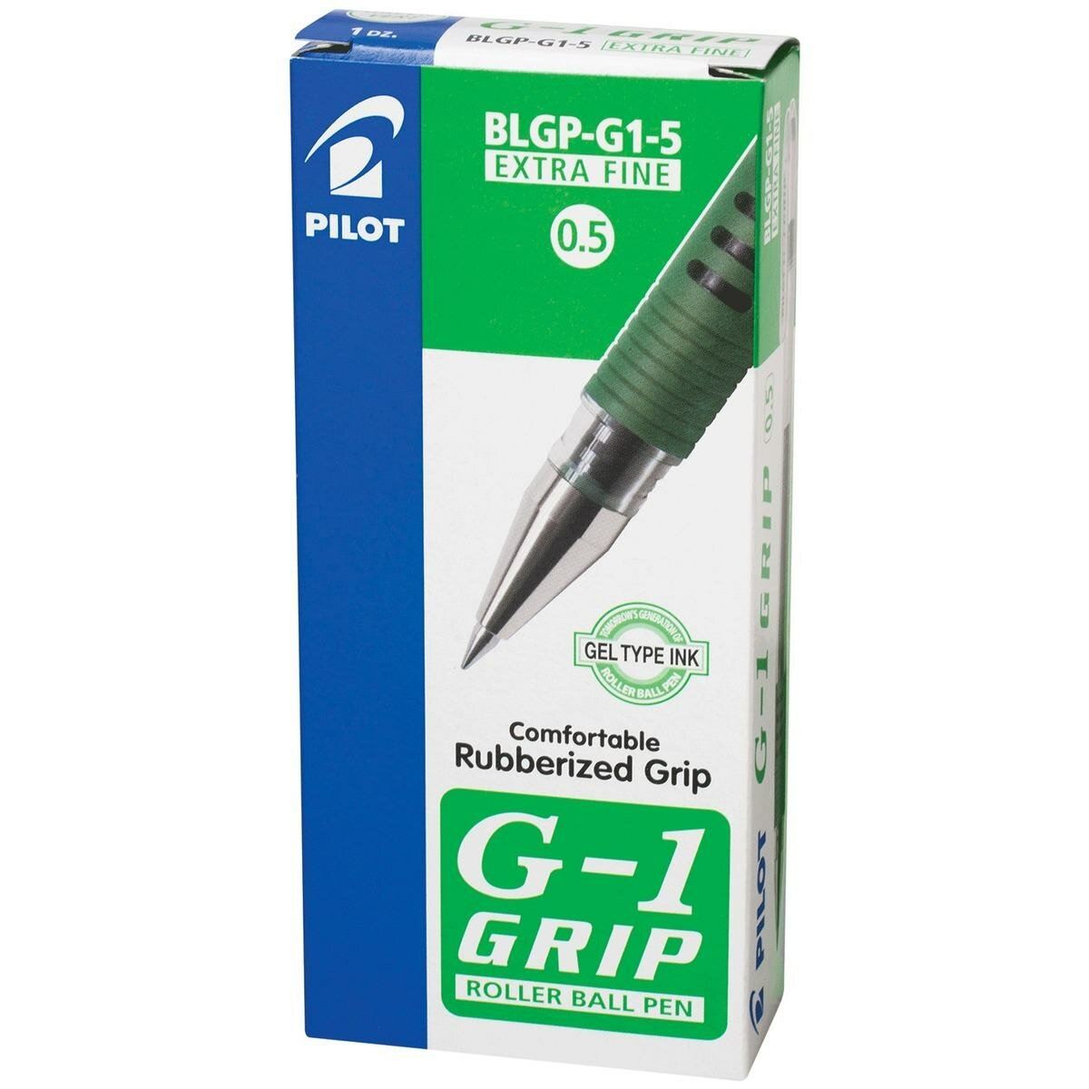 Ручка гелевая Pilot G-1 Grip (зелен) - фото №7